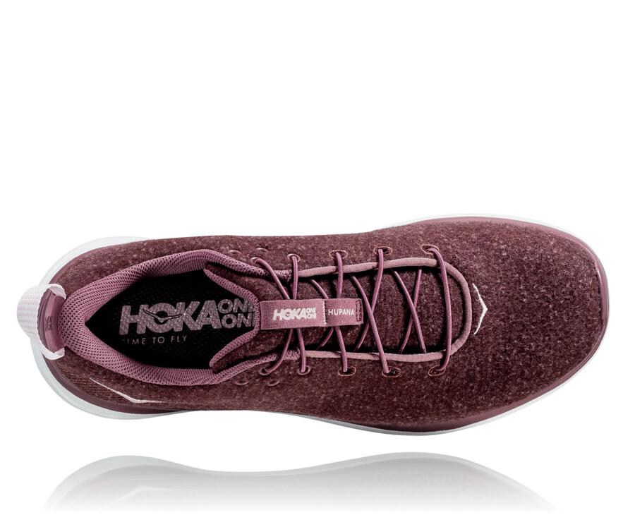 Zapatillas Running Hoka One One Mujer - Hupana Flow Wool - Marrones - TEK723849